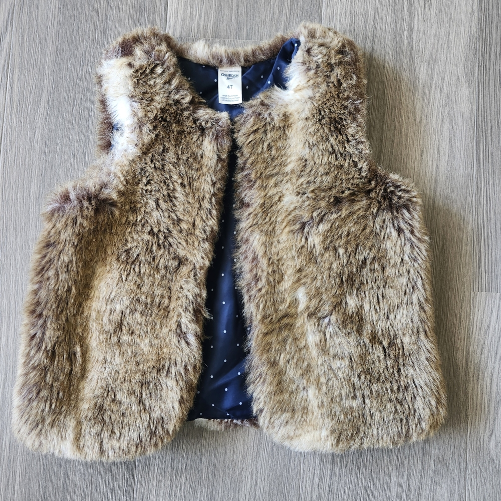 OshKosh B'gosh Girls Faux Fur Vest